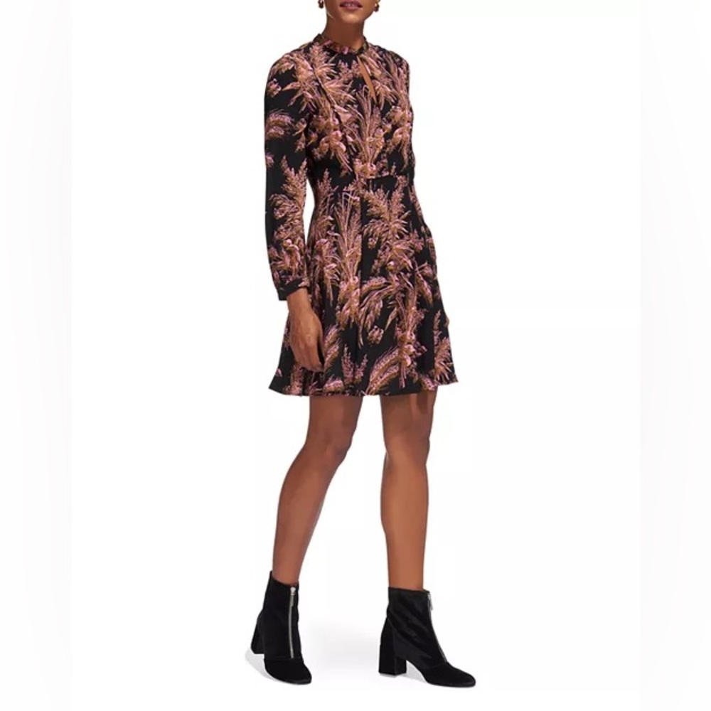 Whistles Camille Botanical-Print Dress Size 2 US / 6 UK / 34 EU